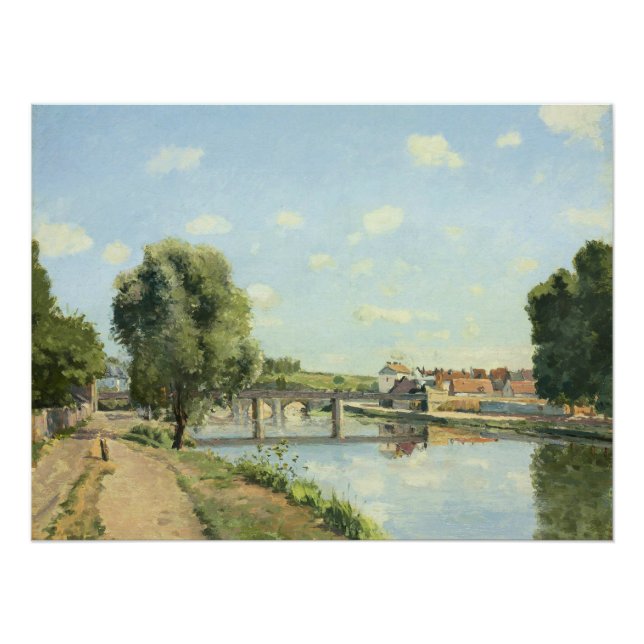 Pôster A Ponte Da Ferrovia Camille Pissarro   (Frente)