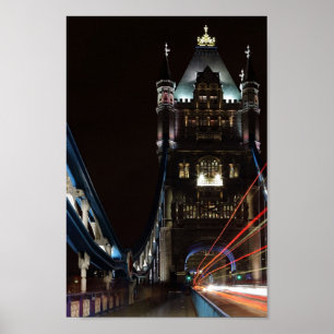 Poster A ponte da torre ilumina Londres Reino Unido