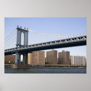 Poster A ponte de Manhattan que atravessa o rio Este