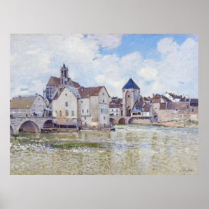 Poster A Ponte de Moret, Alfred Sisley
