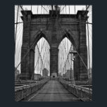 Poster A ponte do Brooklyn em Nova Iorque<br><div class="desc">A Ponte Brooklyn em Nova Iorque. | Weygan Randolph Mayes | ID do ativo: 98060604</div>