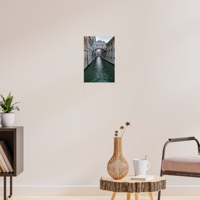 Poster A Ponte dos Suspiros Veneza Itália (Sala de Estar 3)