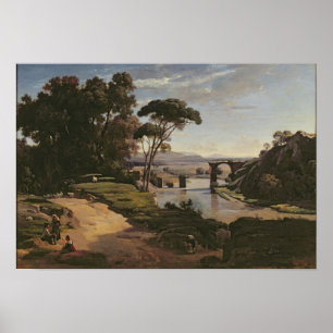 Pôster A ponte em Narni, c.1826-27