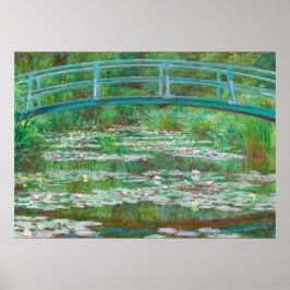Poster A ponte japonesa por Claude Monet