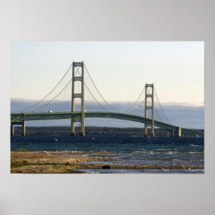 Poster A Ponte Mackinac atravessando os Estreitos de 4