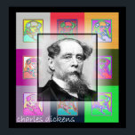 Pôster A Pop Art Charles Dickens<br><div class="desc">Um esplêndido retrato do autor do excelente é cercado por pequenos ecos de pop</div>