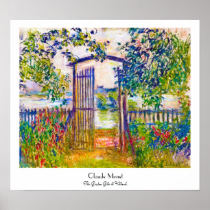 Poster A porta de jardim em Vetheuil Claude Monet