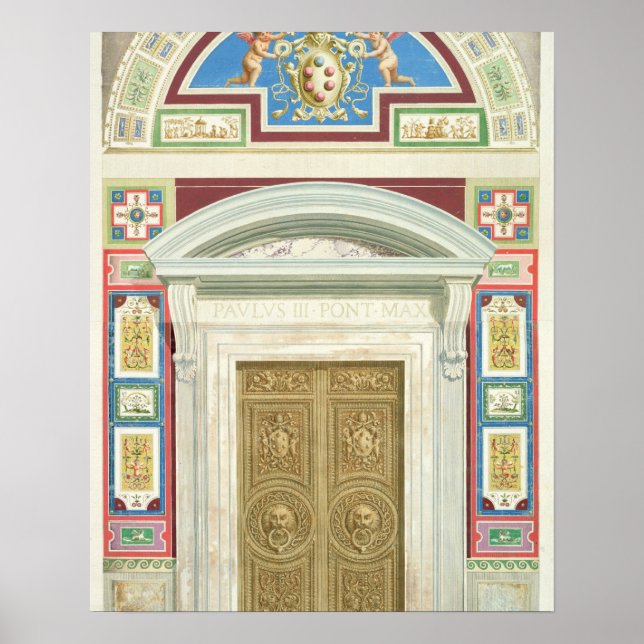 Poster À porta do Raphael Loggia no Vaticano, de (Frente)