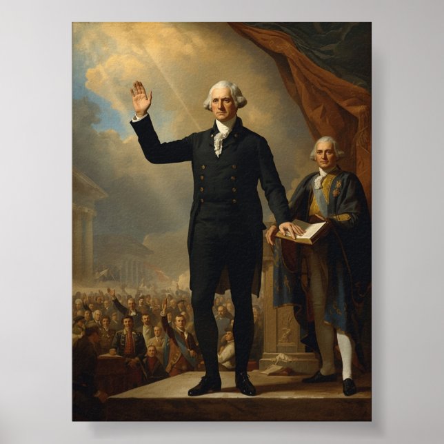 Poster A posse do Presidente George Washington (Frente)