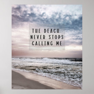 Poster A Praia Nunca Pára De Me Chamar Cotação