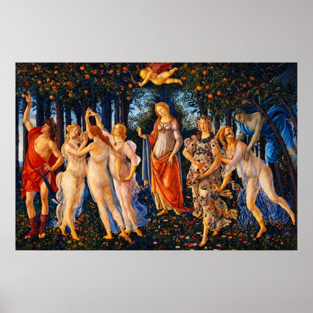 Poster A Primavera por Sandro Botticelli (Frente)