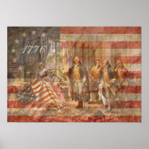 Poster A primeira bandeira americana