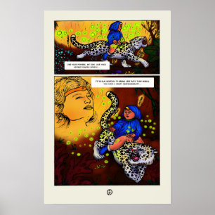 Poster A princesa da banda desenhada de curta-história da