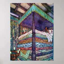 Pôster A Princesa e a Pea Edmund Dulac Belas Artes