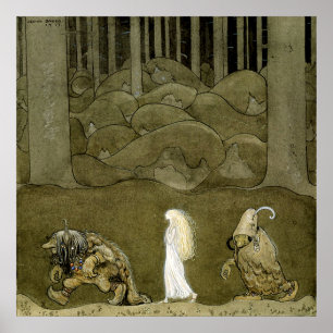 Poster “A Princesa e os Trolls” Aquarela de John B