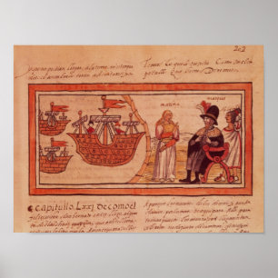 Poster A princesa indiana Malinche ou Dona Porto