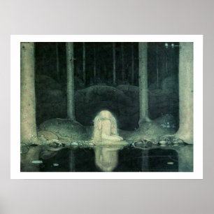 Pôster A princesa Tuvstarr de John Bauer procura seu