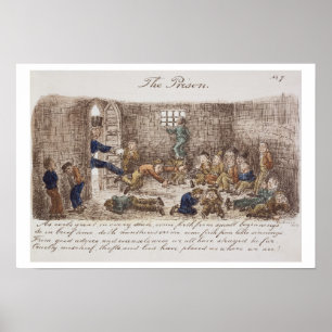 Pôster A prisão, 1858 (gravura colorida)