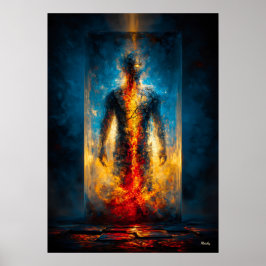 Poster A Prisão da Luz – Expressionismo Monumental