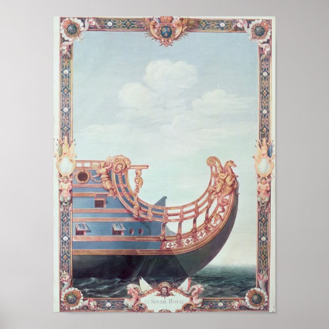 Poster A proa do "Le Soleil Royal" (Frente)