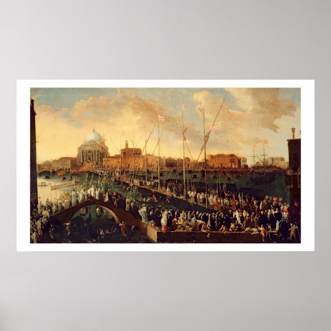 Poster A procissão de Redentore (óleo na canvas) (Frente)