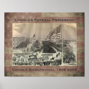 Poster A Procissão Funeral de Abraham Lincoln