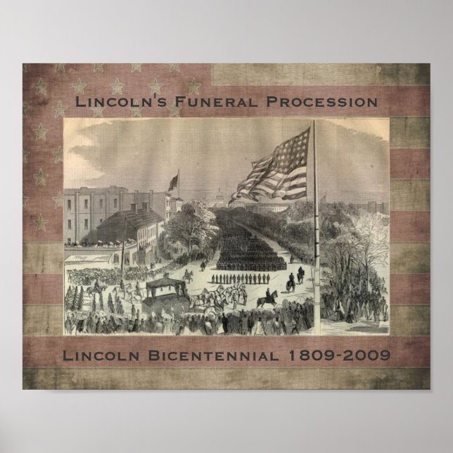 Poster A Procissão Funeral de Abraham Lincoln (Frente)