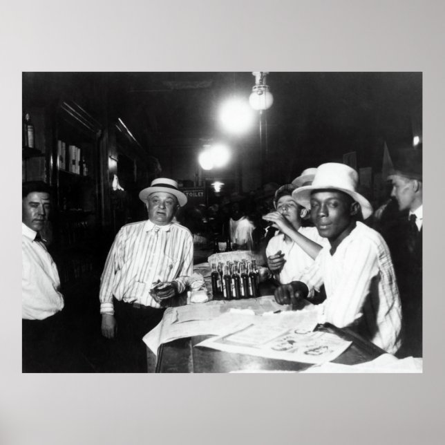 POSTER A PROIBIÇÃO DE 1920 COMEÇA AMANHÃ - SALÃO (Frente)