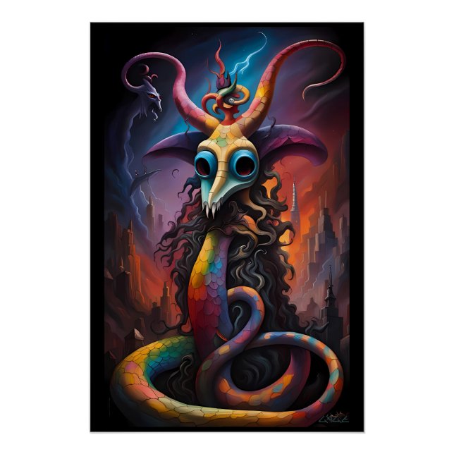 Pôster A Prophecy Sealed in the Beastly Masquerade (Frente)