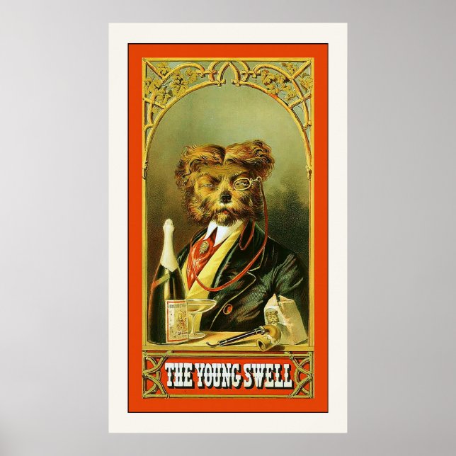 Poster A Publicidade Do Cigarro "Vintage" (Frente)