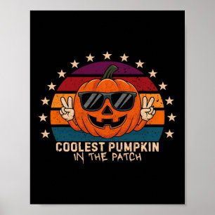 Poster A Pumpkin Mais Fria Nas Crianças Da Patch, Toddler