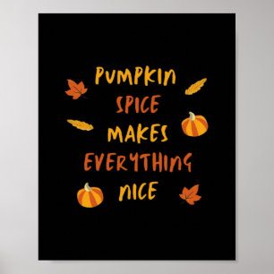 Poster A Pumpkin Spice Torna Tudo Legal - Citação Do Outo