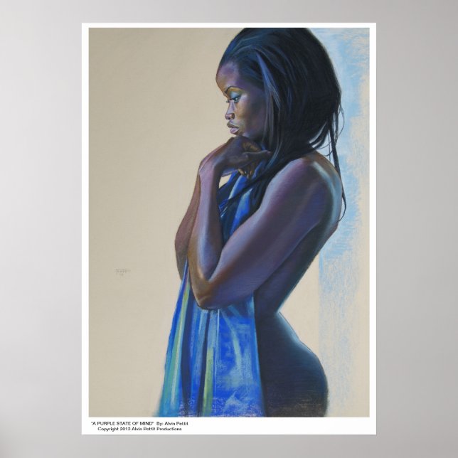 Poster "A PURPLE STATE OF MIND", Por: Alvin Pettit (Frente)