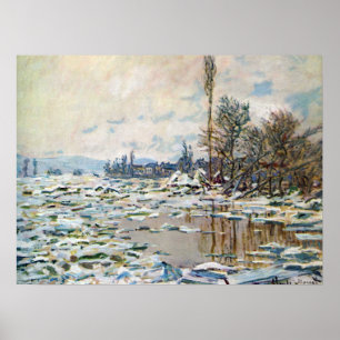Poster A Quebra do Gelo por Claude Monet