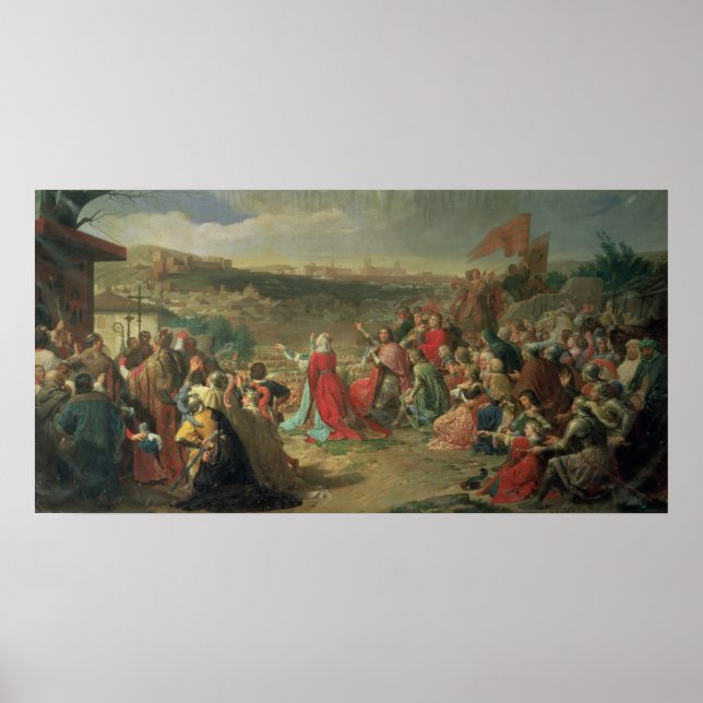 Pôster A queda de Granada em 1492, 1890 (Frente)