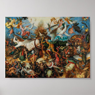 Poster A Queda dos Anjos Rebeldes Pieter Bruegel, o Vel