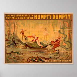 Pôster A queda e a elevação do teatro de Humpty Dumpty