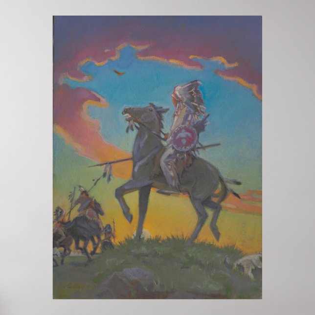 Poster A Raça Desaparecida - Arte Histórica de Kulhanek (Frente)