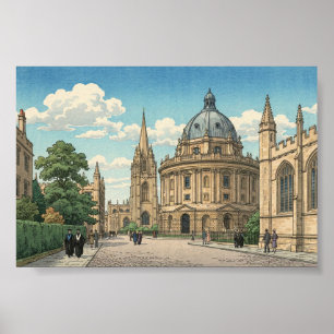 Poster A Radcliffe Camera na Universidade de Oxford