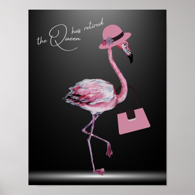 Poster A Rainha Aposentou O Chic Pink Flamingo (Frente)