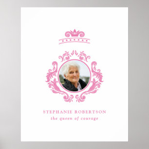 Poster A Rainha da Coragem, Cancer de Mama, nome rosa fot