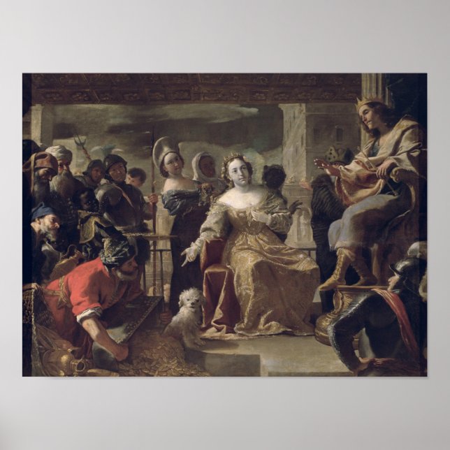 Poster A Rainha de Sheba diante de Salomão (Frente)
