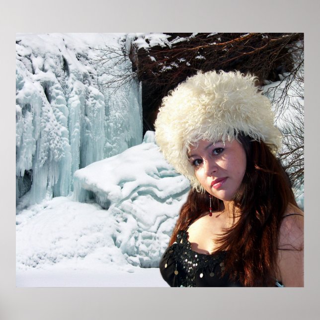 Pôster A Rainha do Gelo e seu Palácio (Frente)