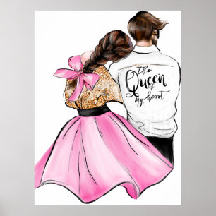 Poster A Rainha do meu coração, o casal do Dia dos Namora