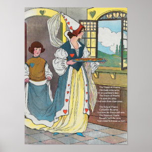 Poster A Rainha dos Corações Fez Algumas Tartes, Rhyme En