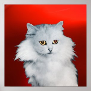 Poster A RAINHA DOS GATOS BRANCOS , Rubi Vermelho