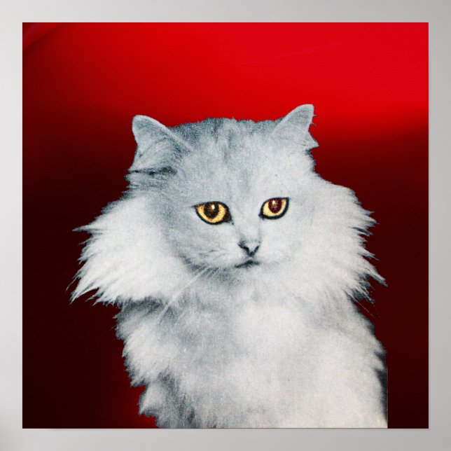 Pôster A RAINHA DOS GATOS BRANCOS, Ruby Vermelho (Frente)