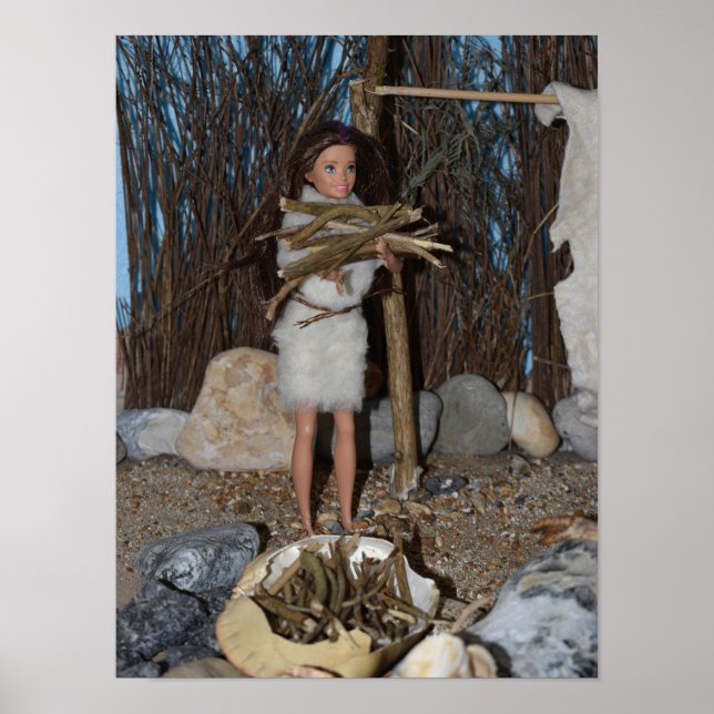 Poster A recolher madeira para o incêndio. (Frente)