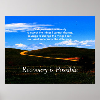 Pôster A recuperação é possível por poster/Motivação