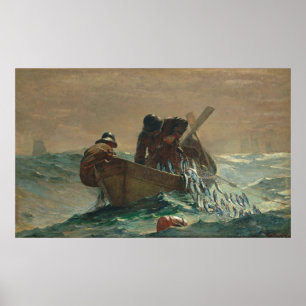 Pôster A rede dos arenques, por Winslow Homer